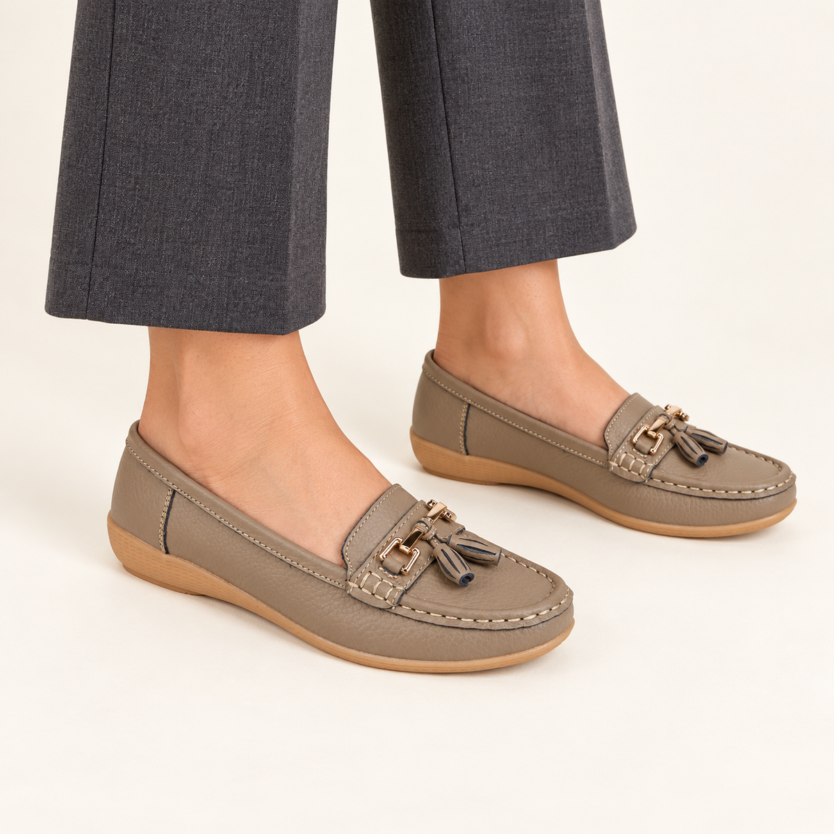 Nautical Leather Tassel Loafers