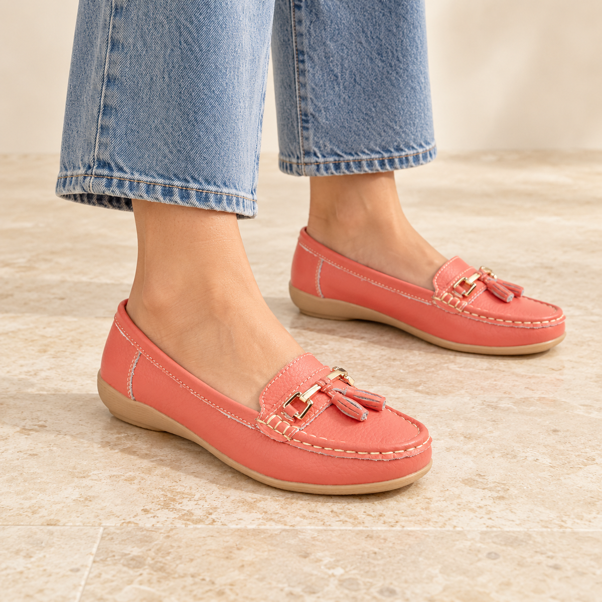 Nautical Leather Tassel Loafers