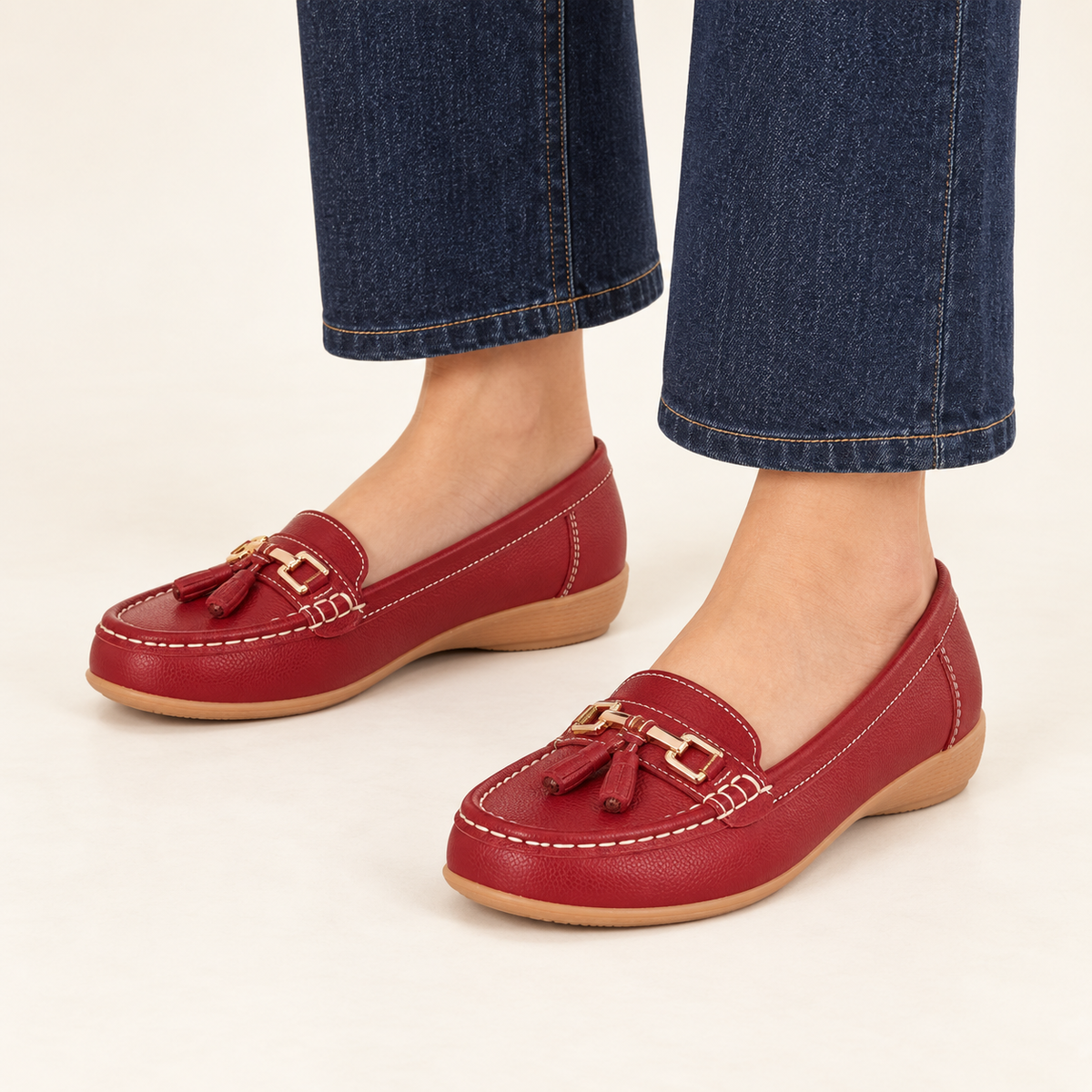 Nautical Leather Tassel Loafers