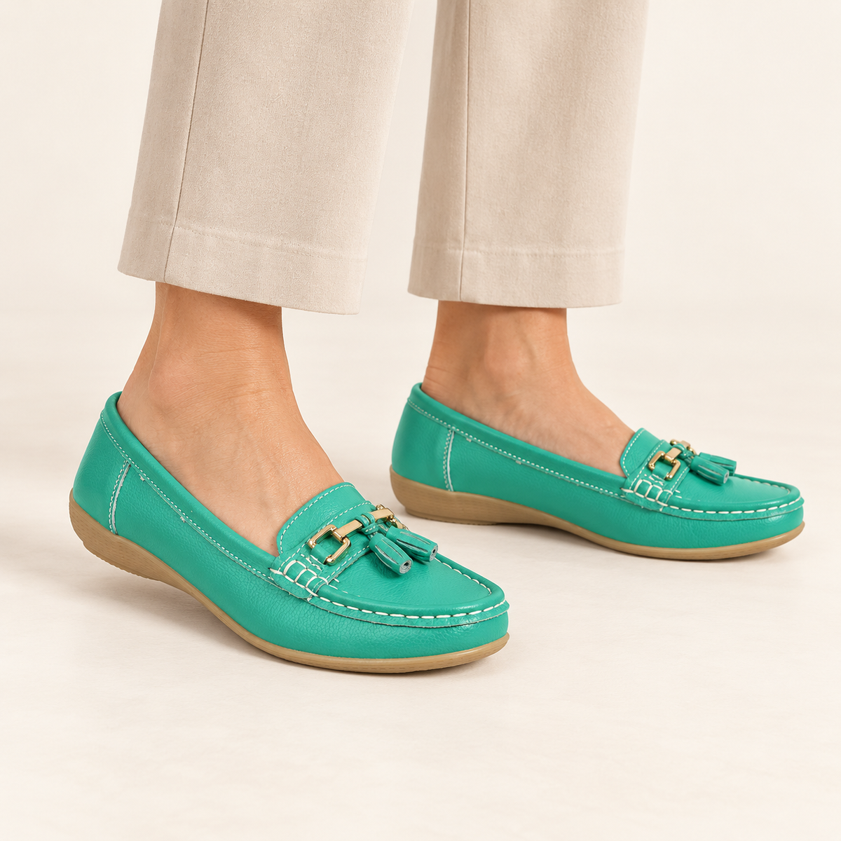 Nautical Leather Tassel Loafers