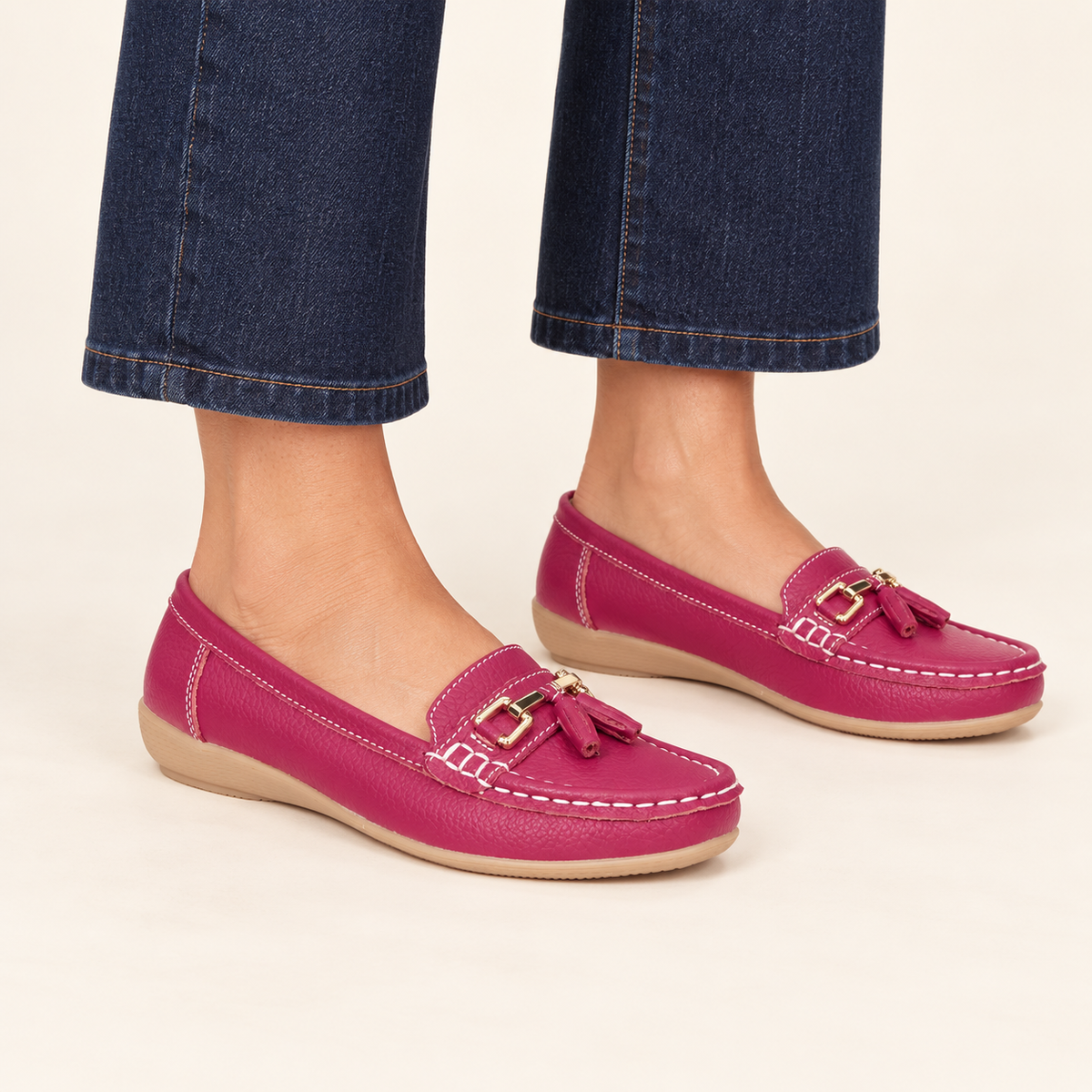 Nautical Leather Tassel Loafers