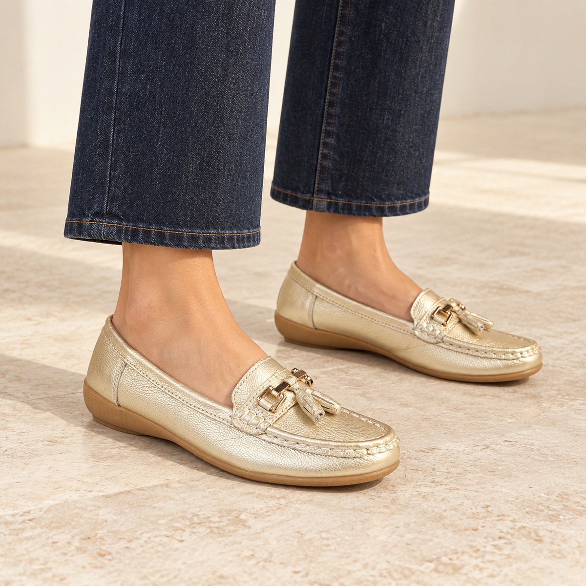 Nautical Leather Tassel Loafers