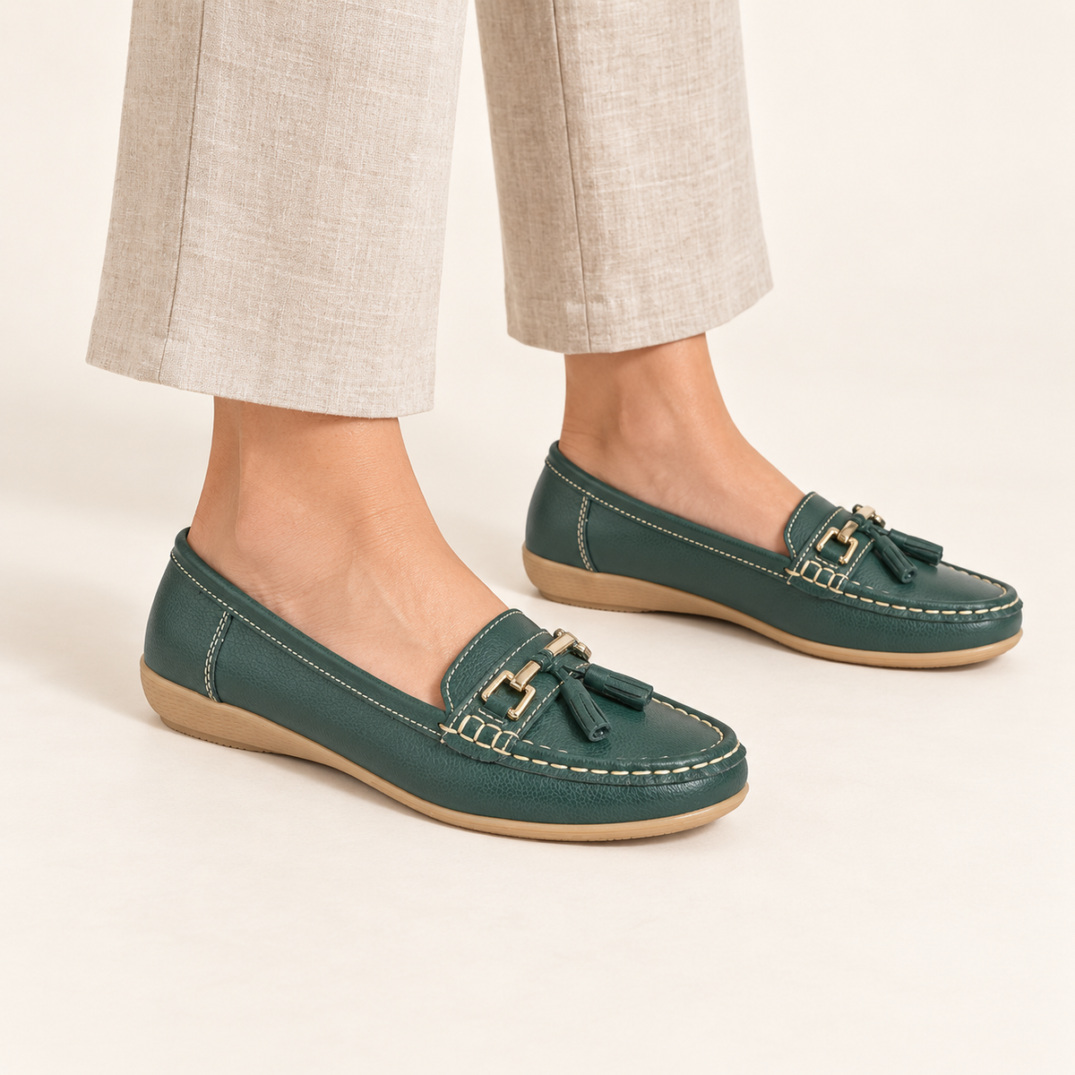 Nautical Leather Tassel Loafers