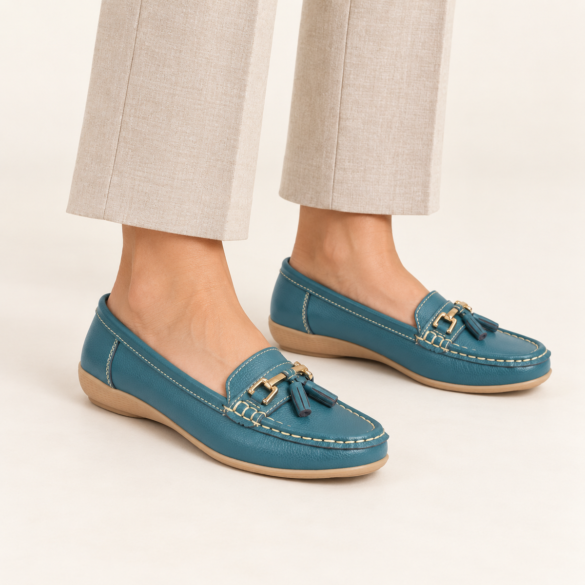 Nautical Leather Tassel Loafers