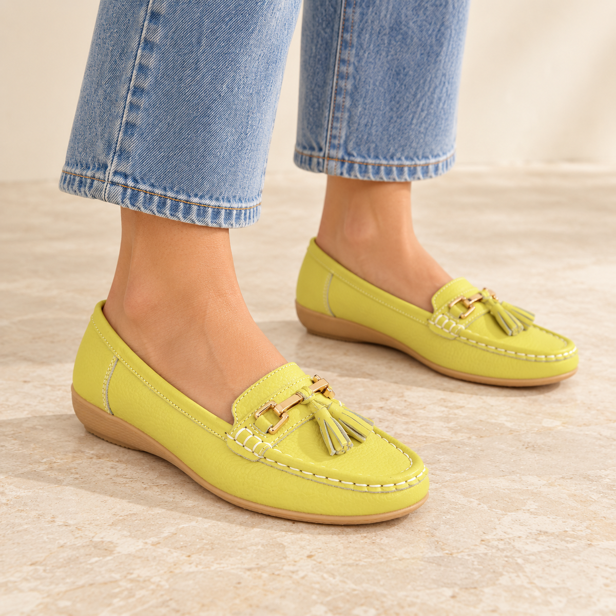 Nautical Leather Tassel Loafers