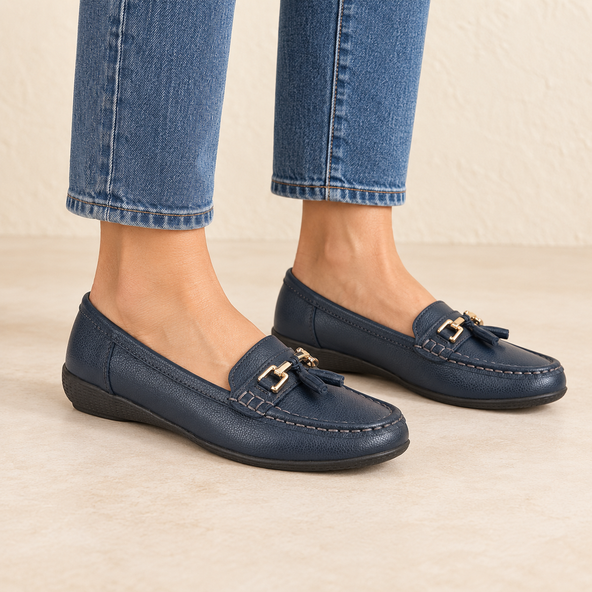 Nautical Leather Tassel Loafers