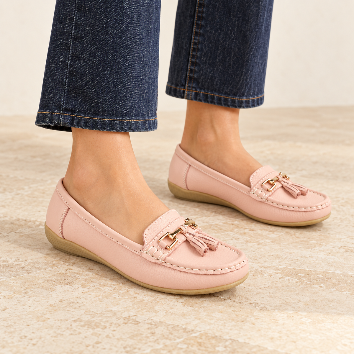 Nautical Leather Tassel Loafers