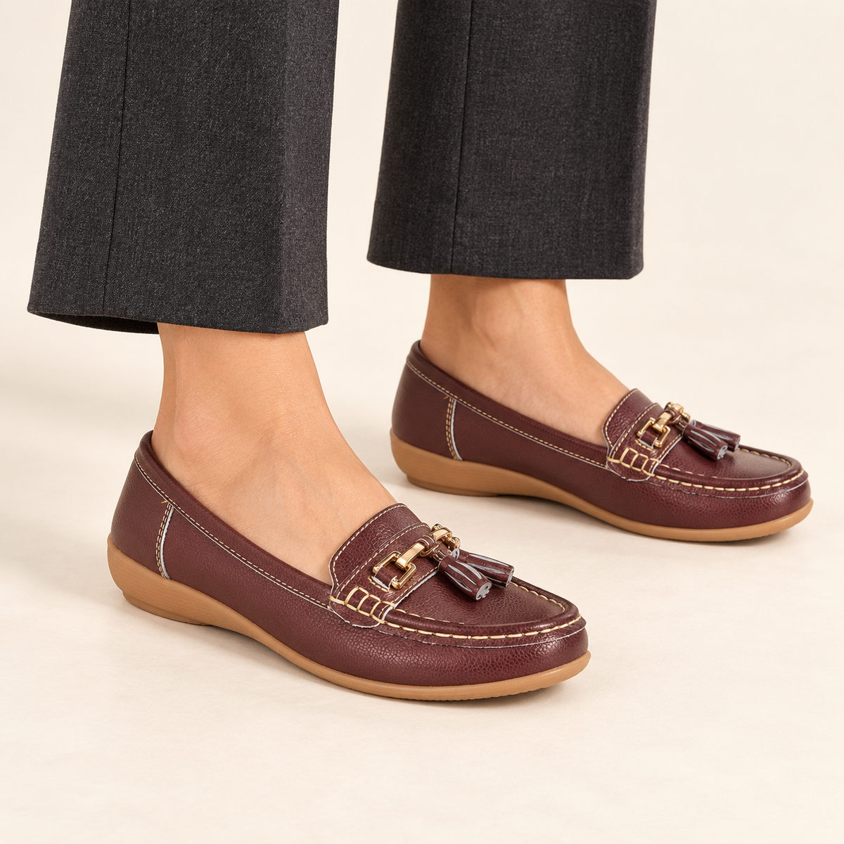 Nautical Leather Tassel Loafers