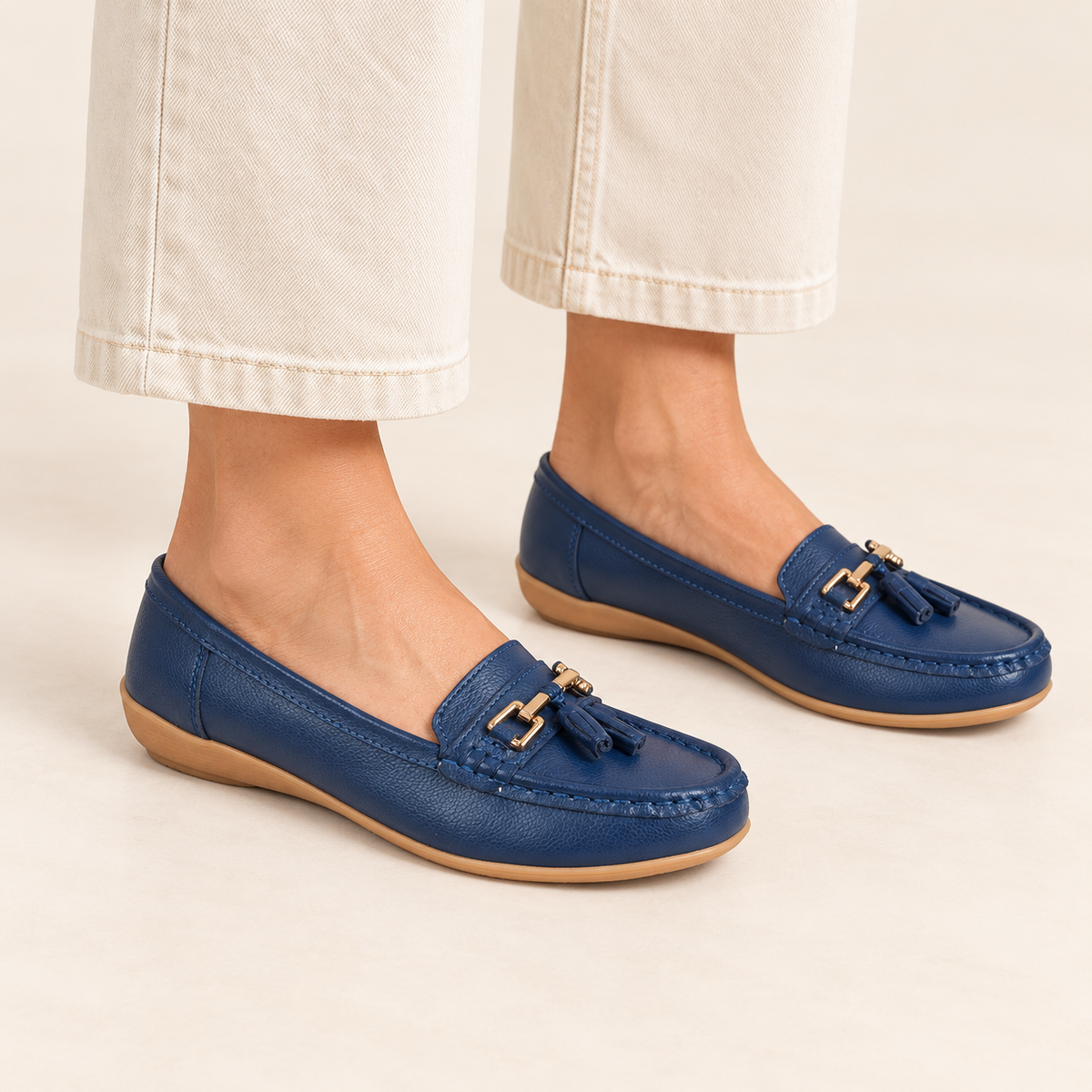 Nautical Leather Tassel Loafers