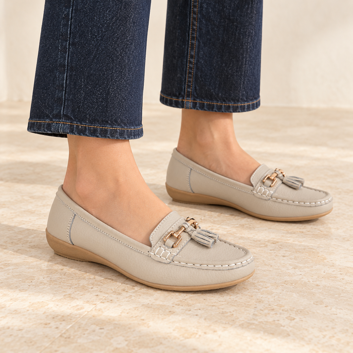 Nautical Leather Tassel Loafers