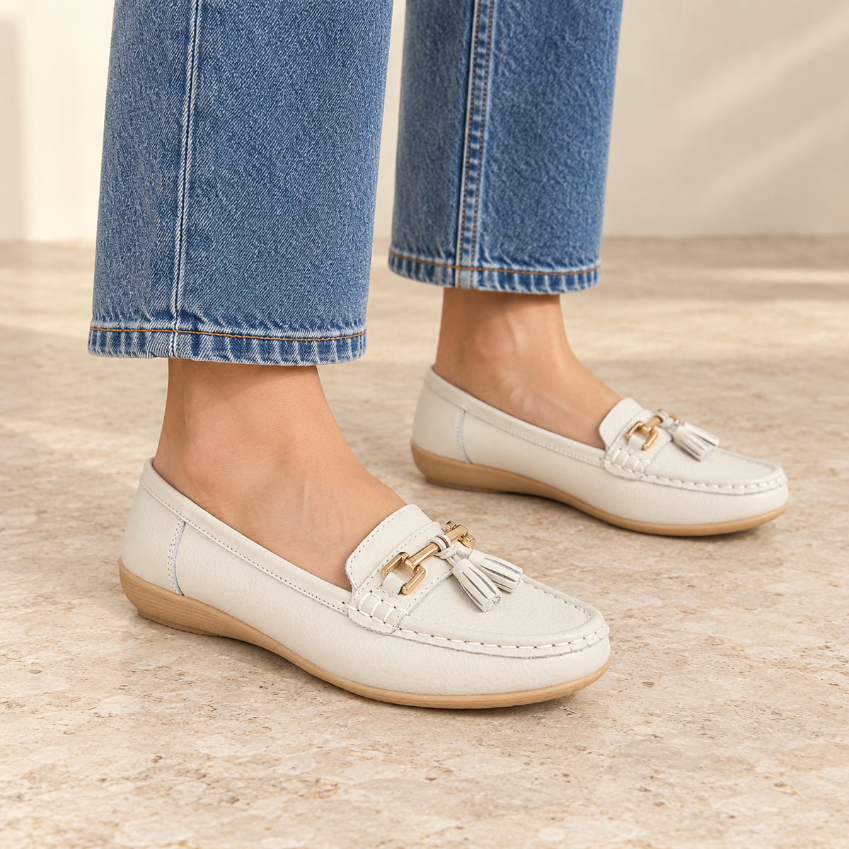 Nautical Leather Tassel Loafers