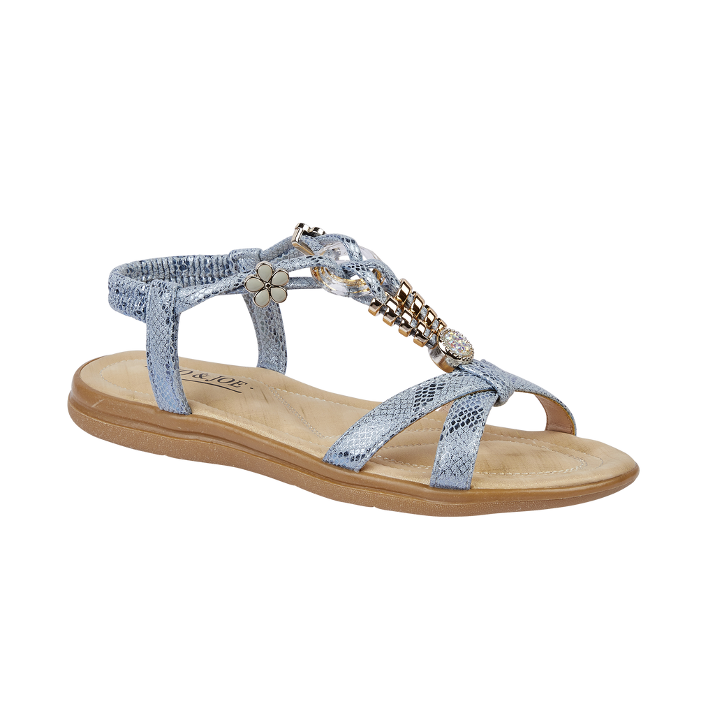 Ophelia Flat Elasticated Sandal