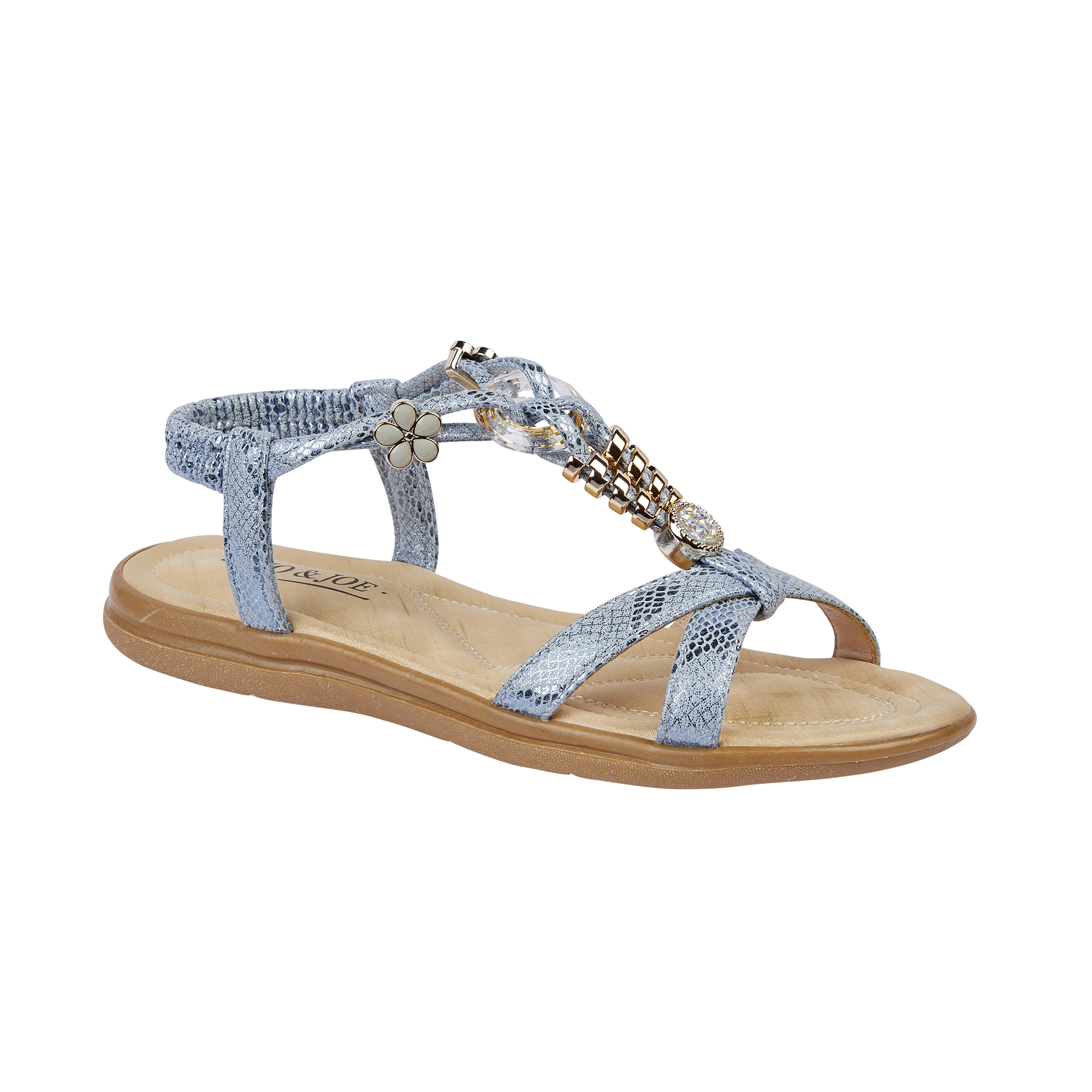 Ophelia Flat Elasticated Sandal