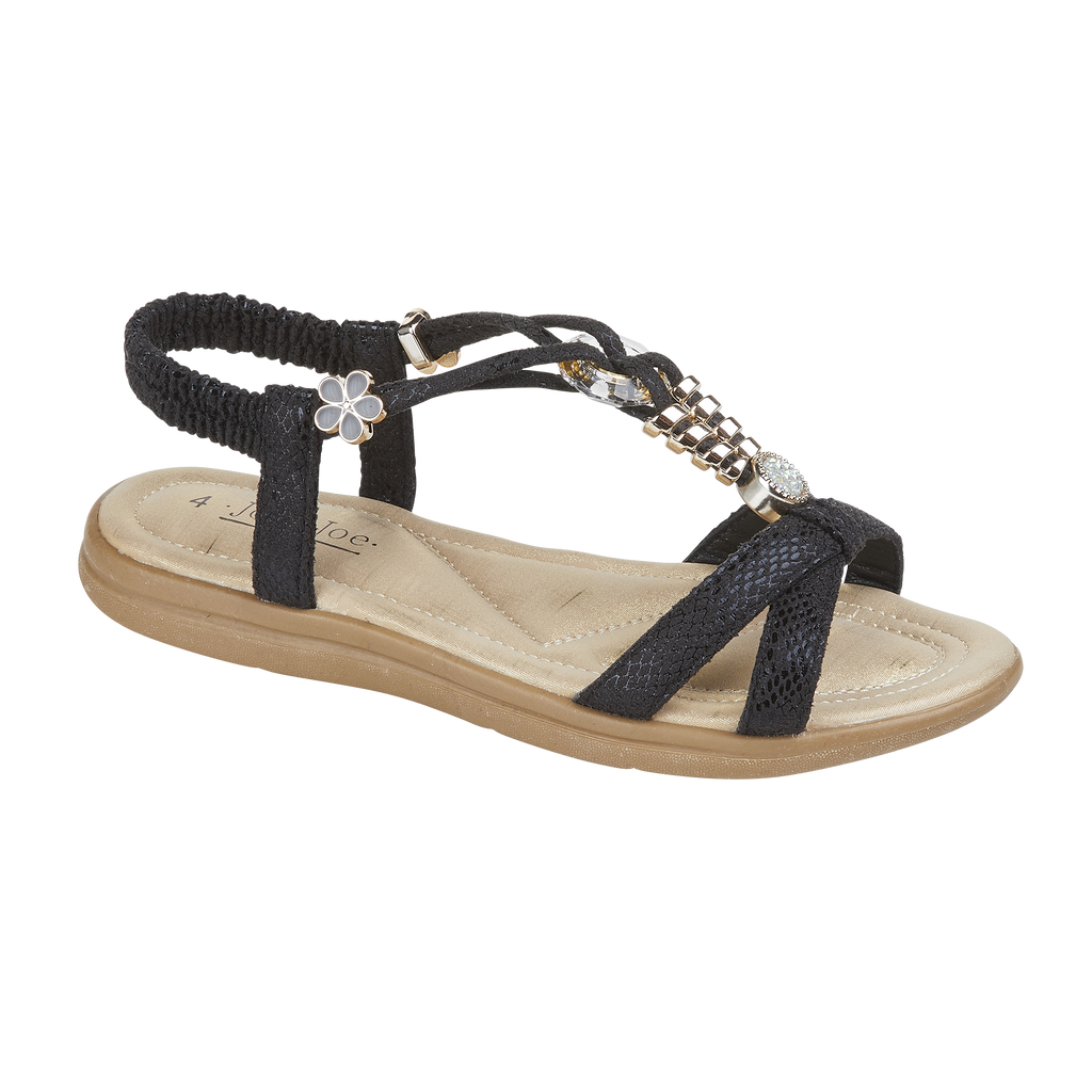 Ophelia Flat Elasticated Sandal