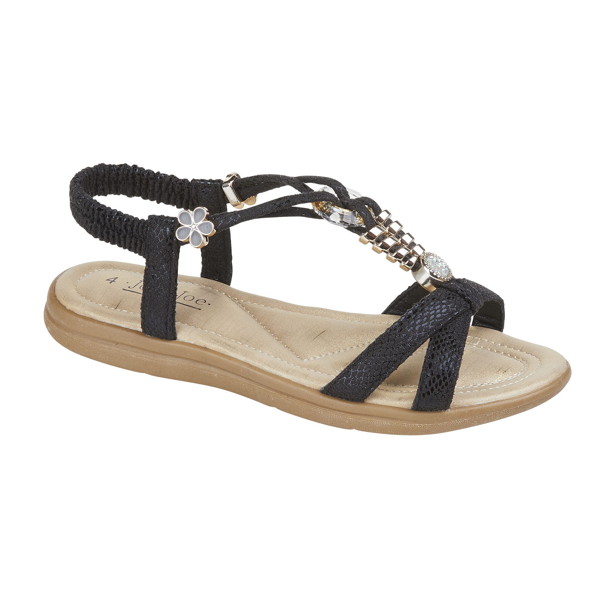 Ophelia Flat Elasticated Sandal