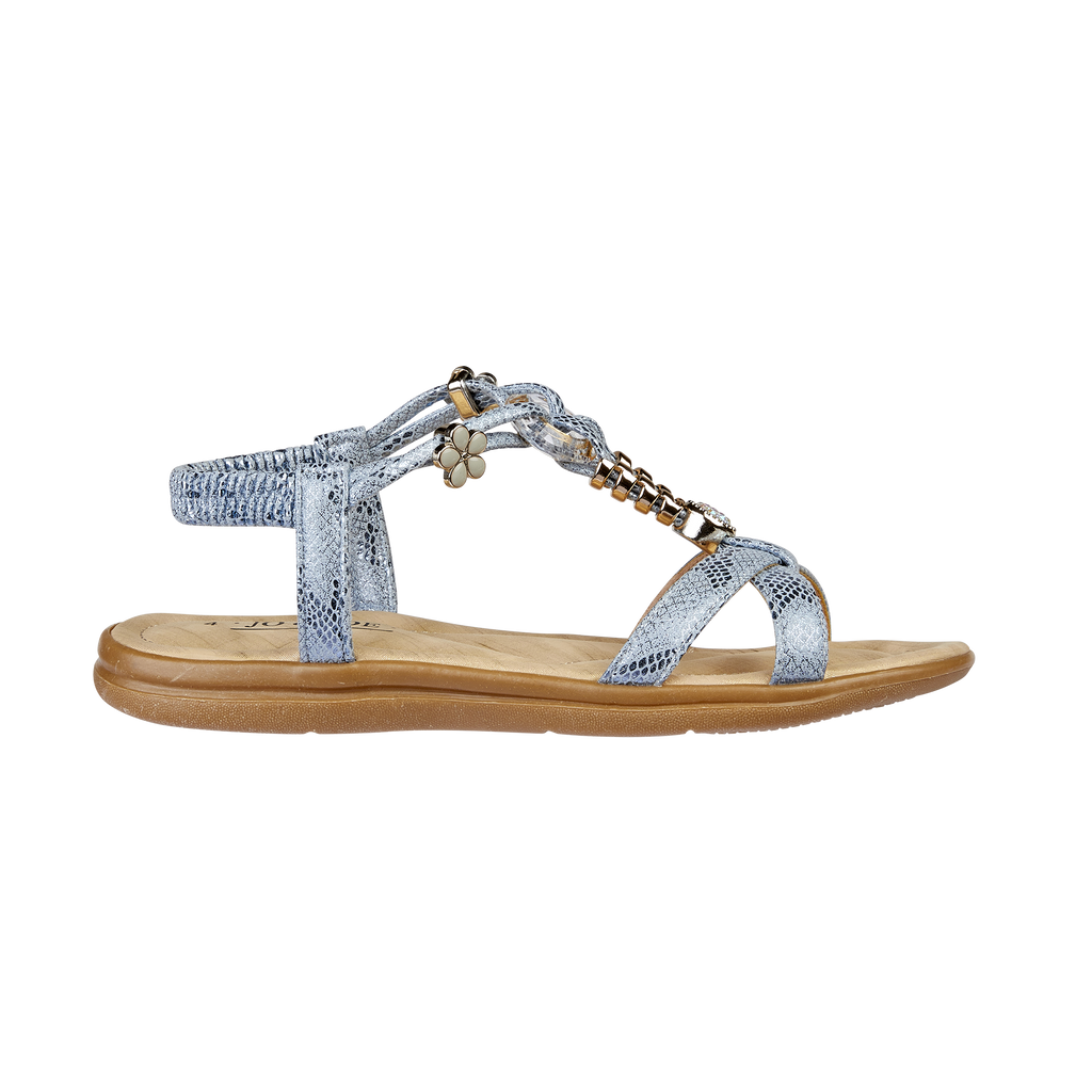 Ophelia Flat Elasticated Sandal