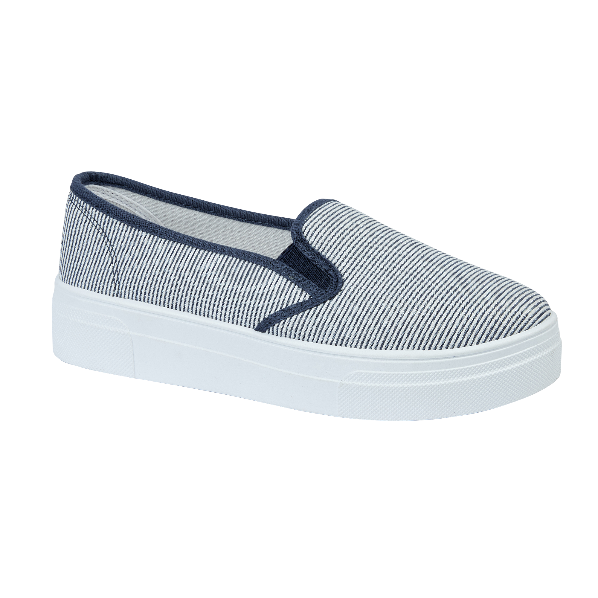 Orla Navy Striped Twin Gusset Canvas