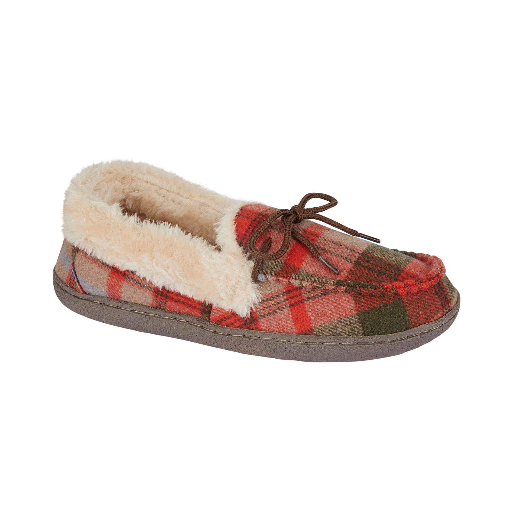 Pembroke Tartan Moccasin Slippers