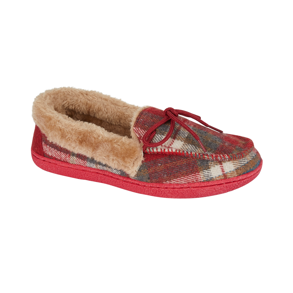 Pembroke Tartan Moccasin Slippers