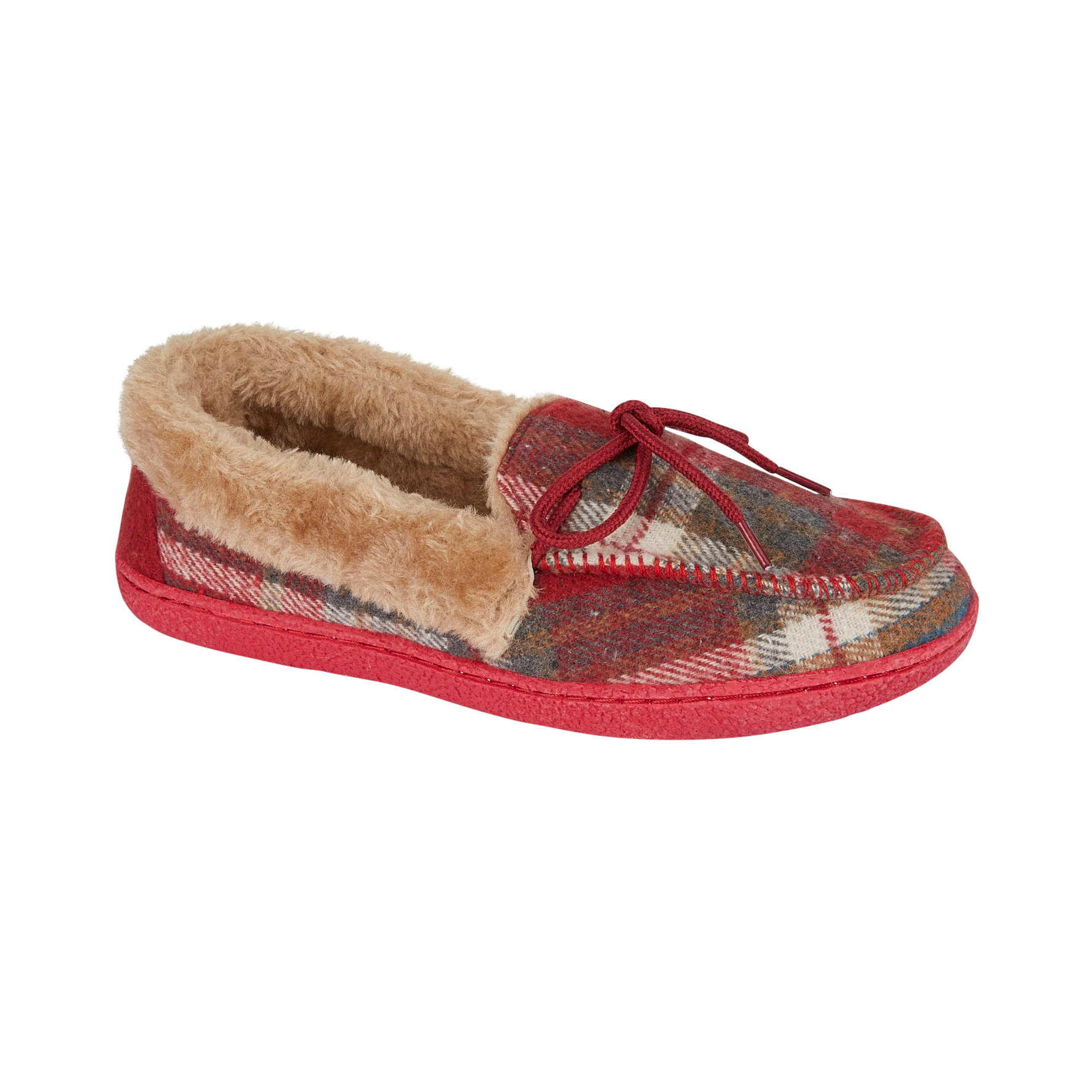 Pembroke Tartan Moccasin Slippers