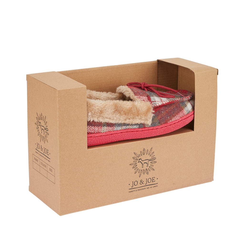 Pembroke Tartan Moccasin Slippers