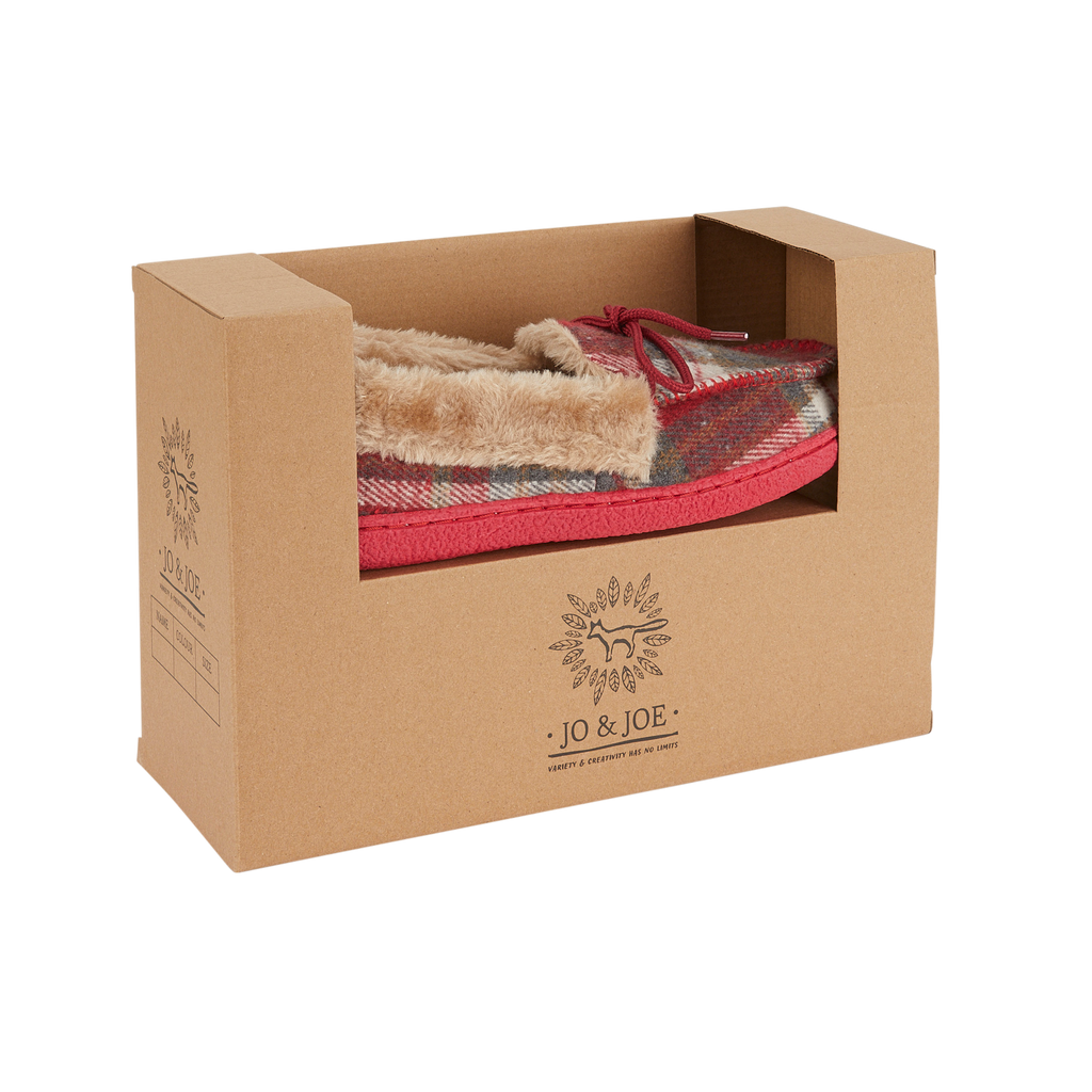 Pembroke Tartan Moccasin Slippers