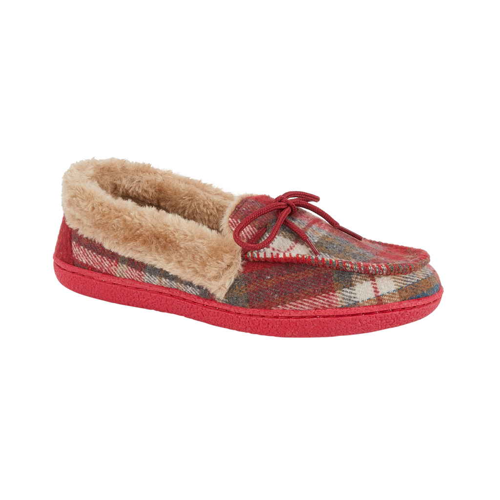 Pembroke Tartan Moccasin Slippers