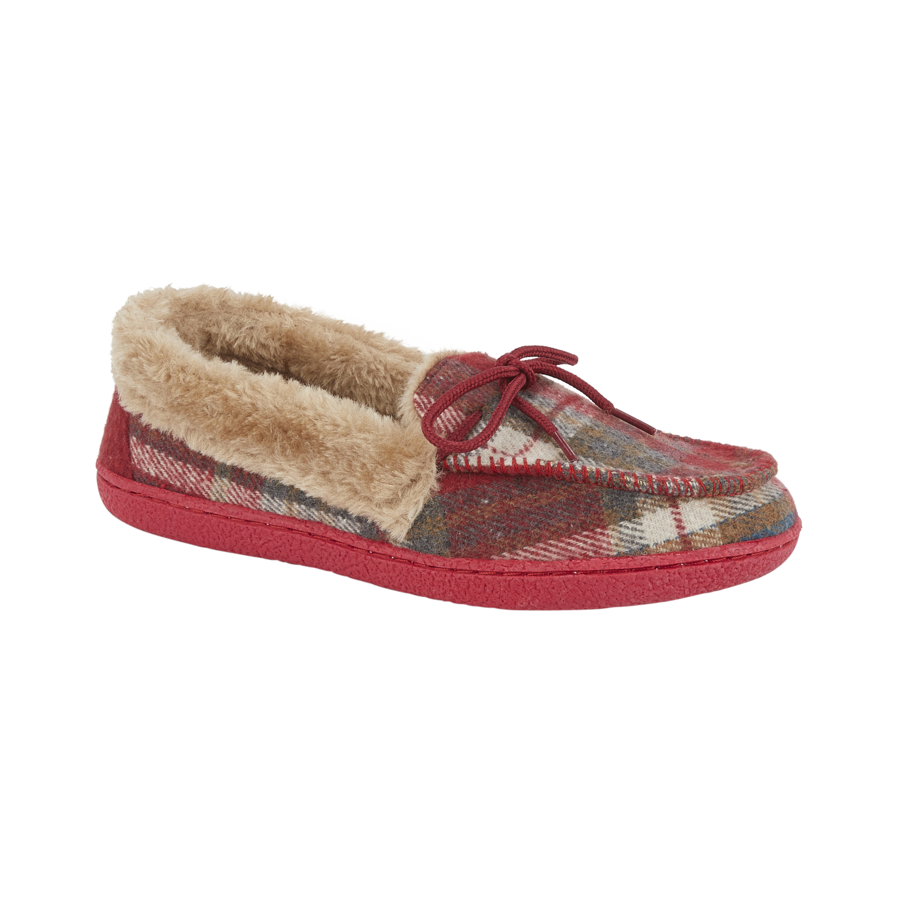 Pembroke Tartan Moccasin Slippers