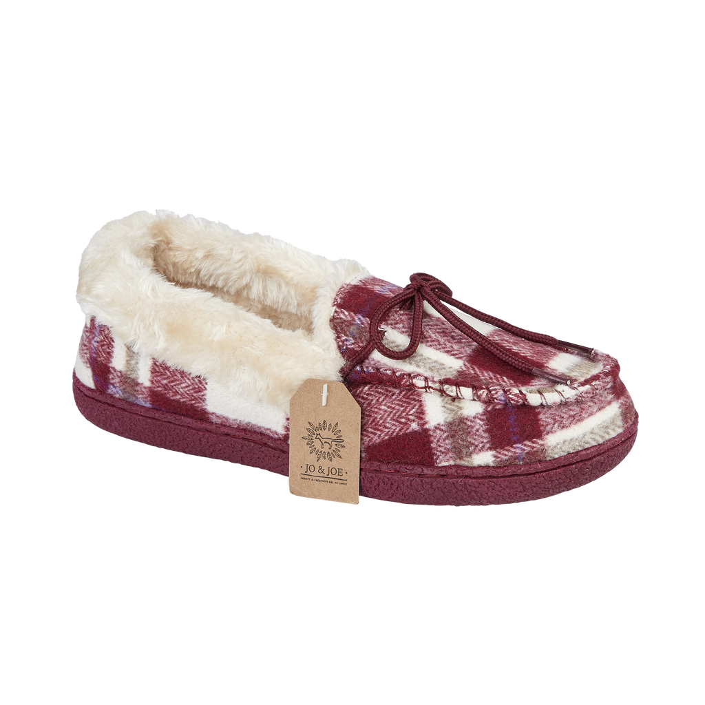 Pembroke Tartan Moccasin Slippers