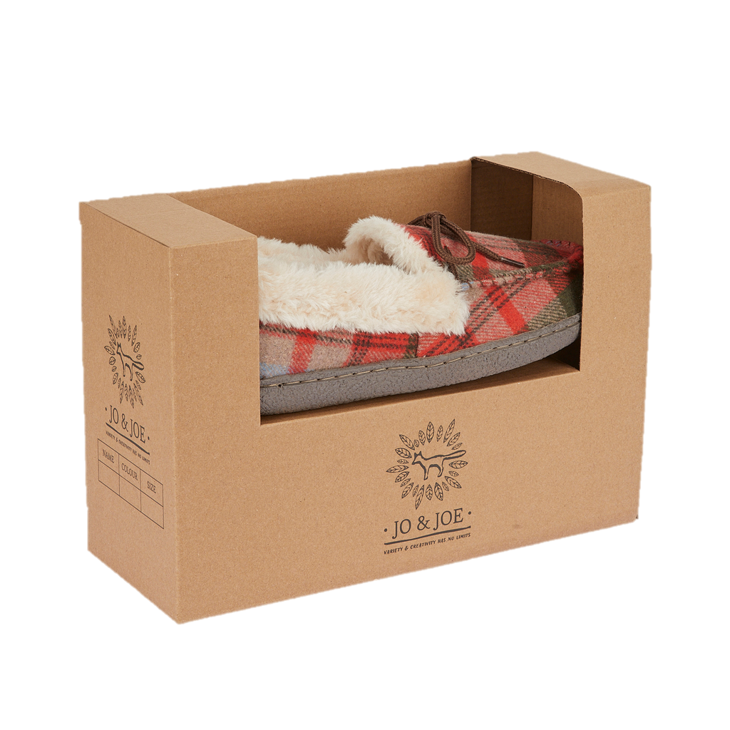 Pembroke Tartan Moccasin Slippers