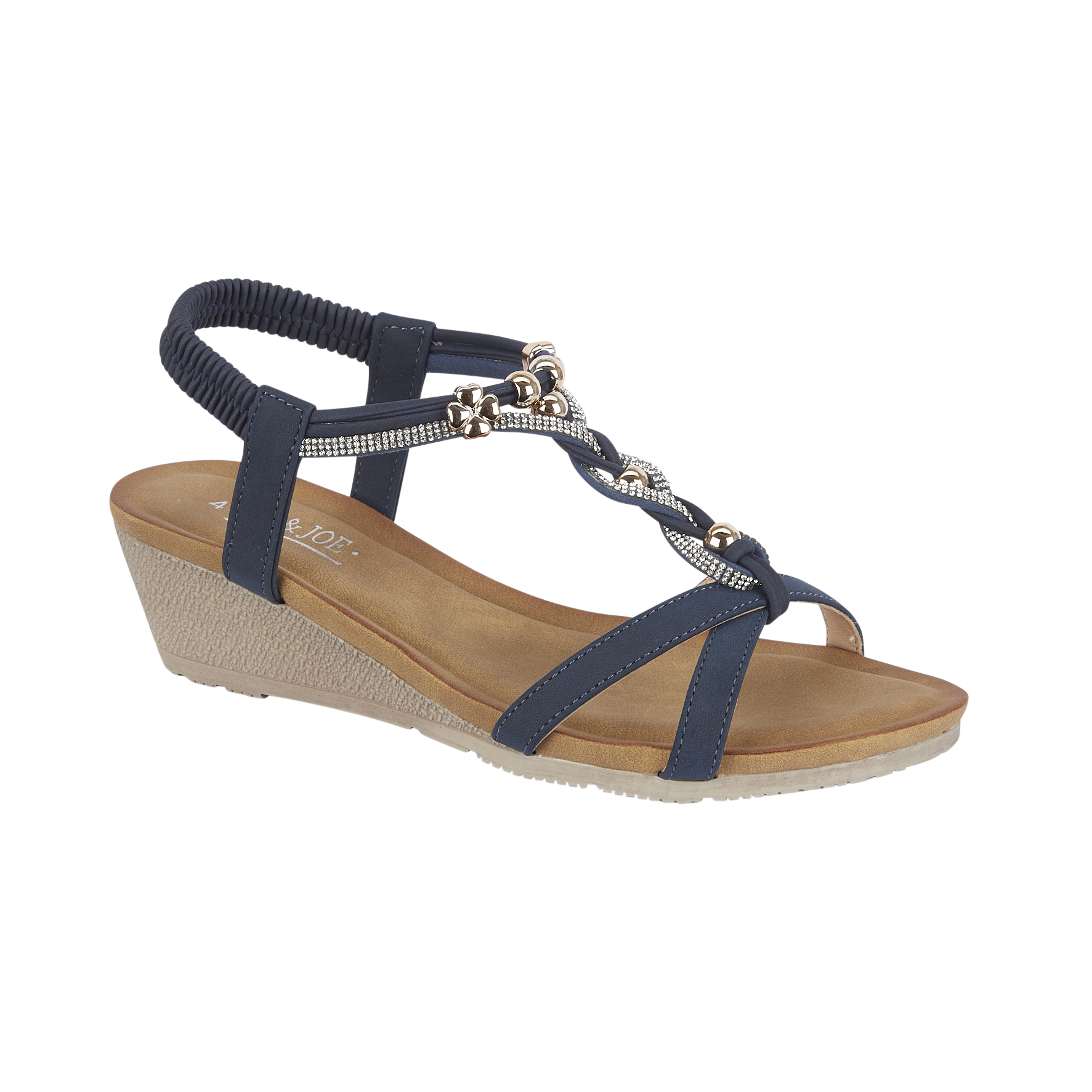 Samphire Elasticated Wedge Sandal