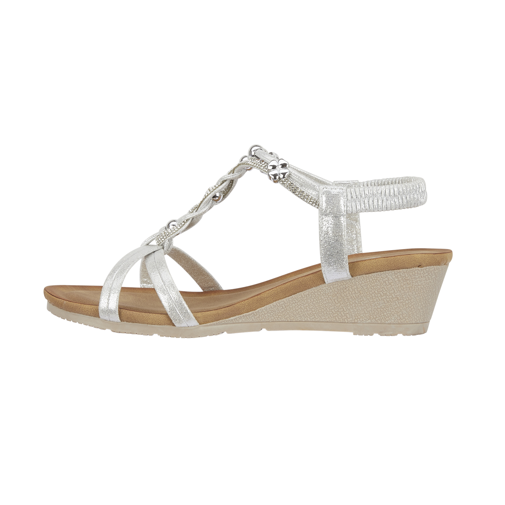 Samphire Elasticated Wedge Sandal