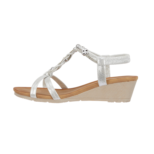 Samphire Elasticated Wedge Sandal