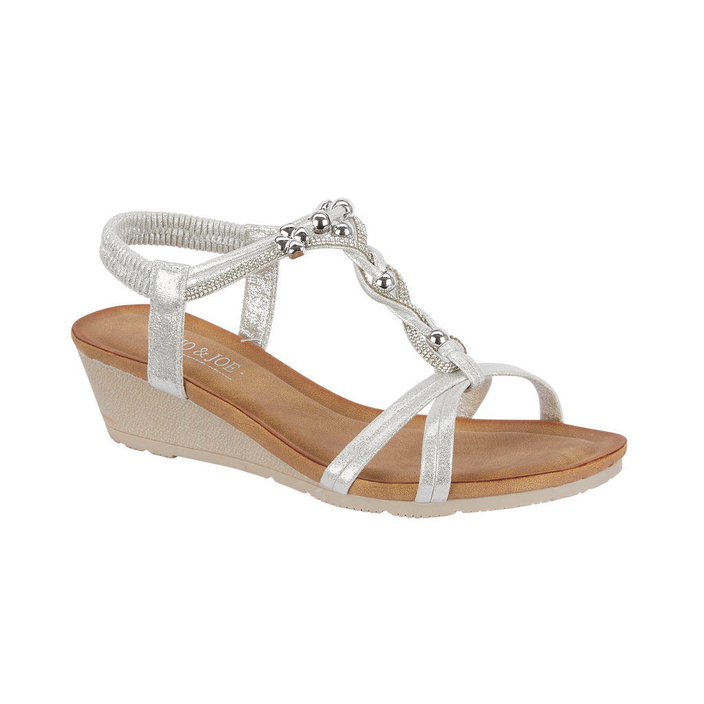 Samphire Elasticated Wedge Sandal
