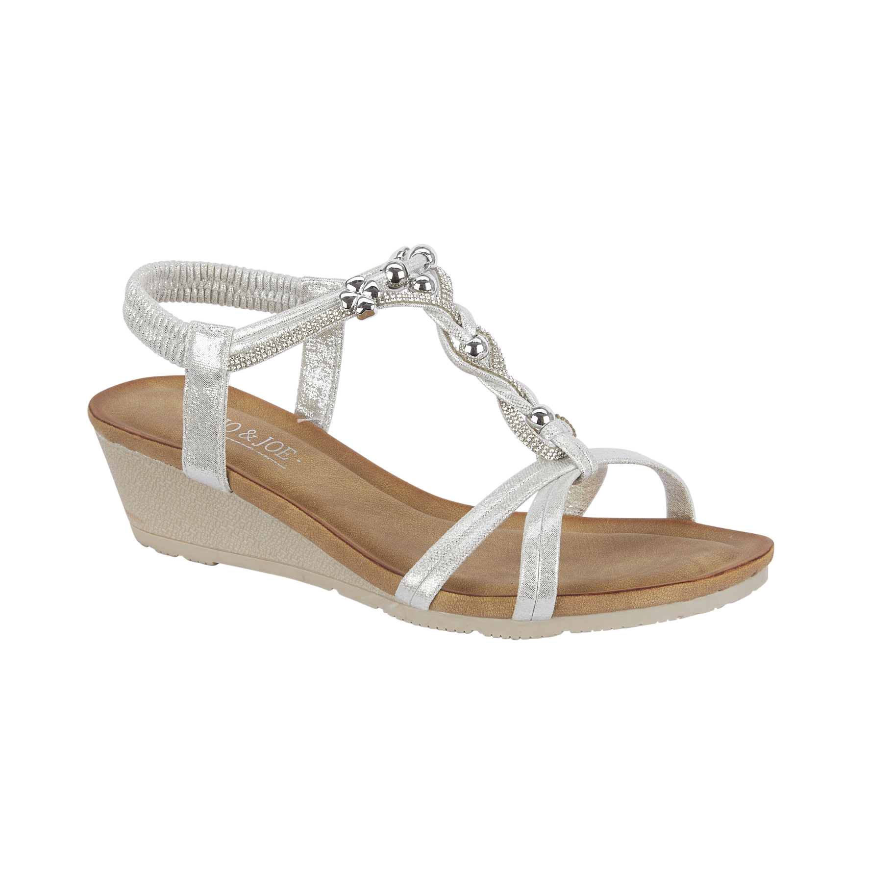 Samphire Elasticated Wedge Sandal