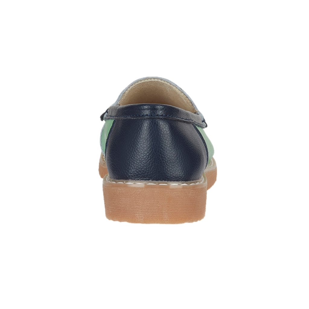 Sea Breeze Saddle Trim Leather Loafers