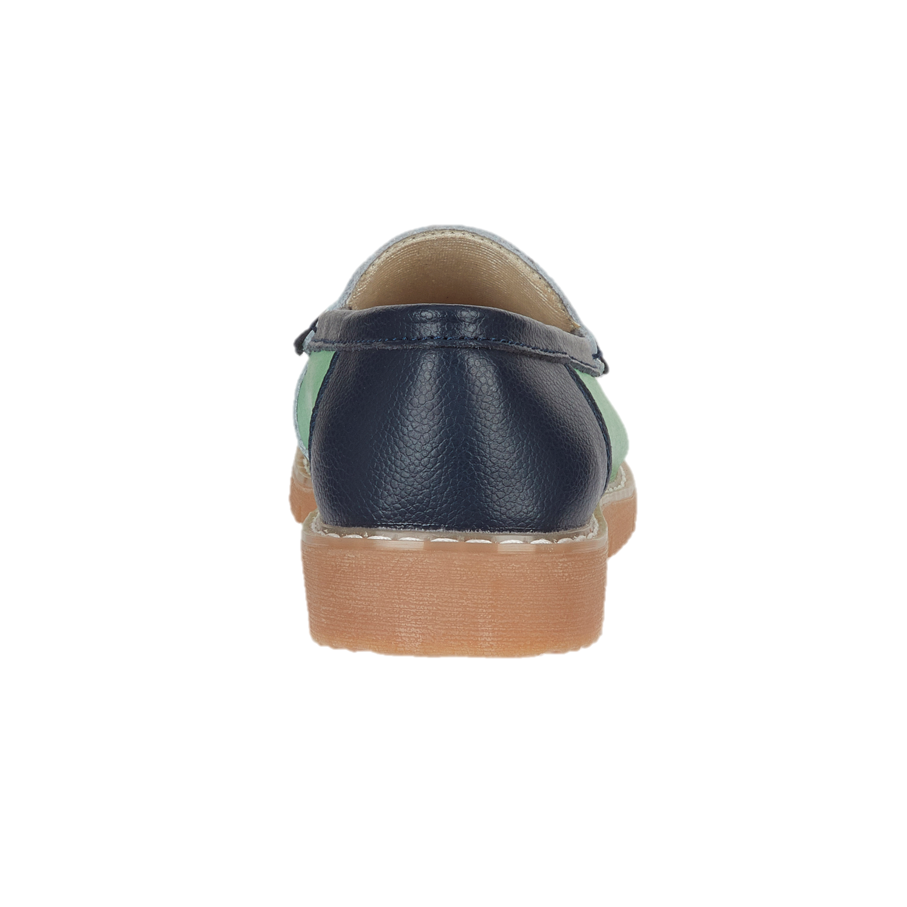 Sea Breeze Saddle Trim Leather Loafers