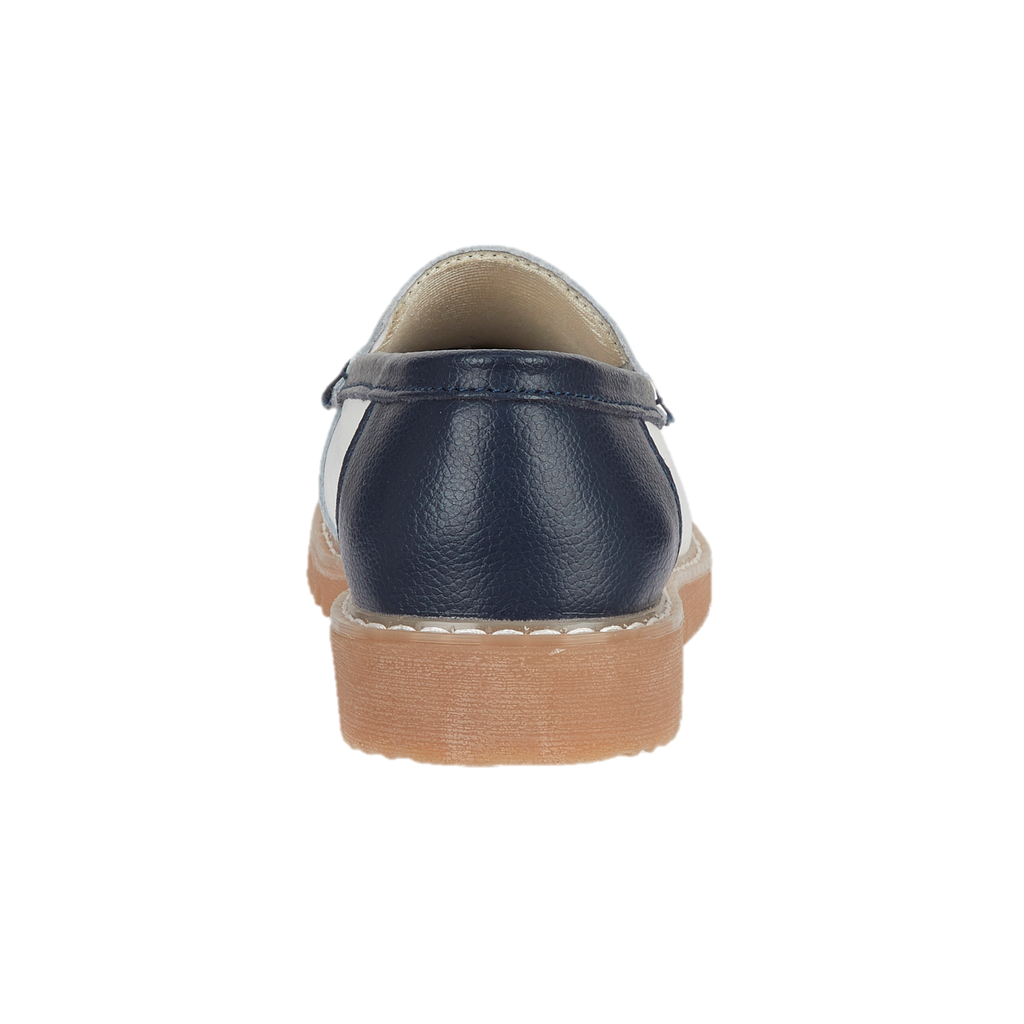 Sea Breeze Saddle Trim Leather Loafers