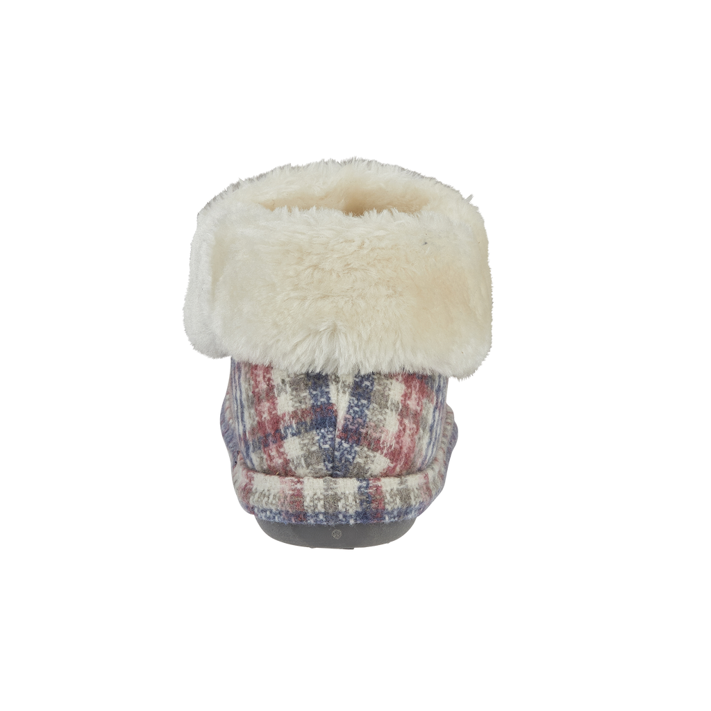 Shamrock Pink Tartan Ankle Bootee Slippers