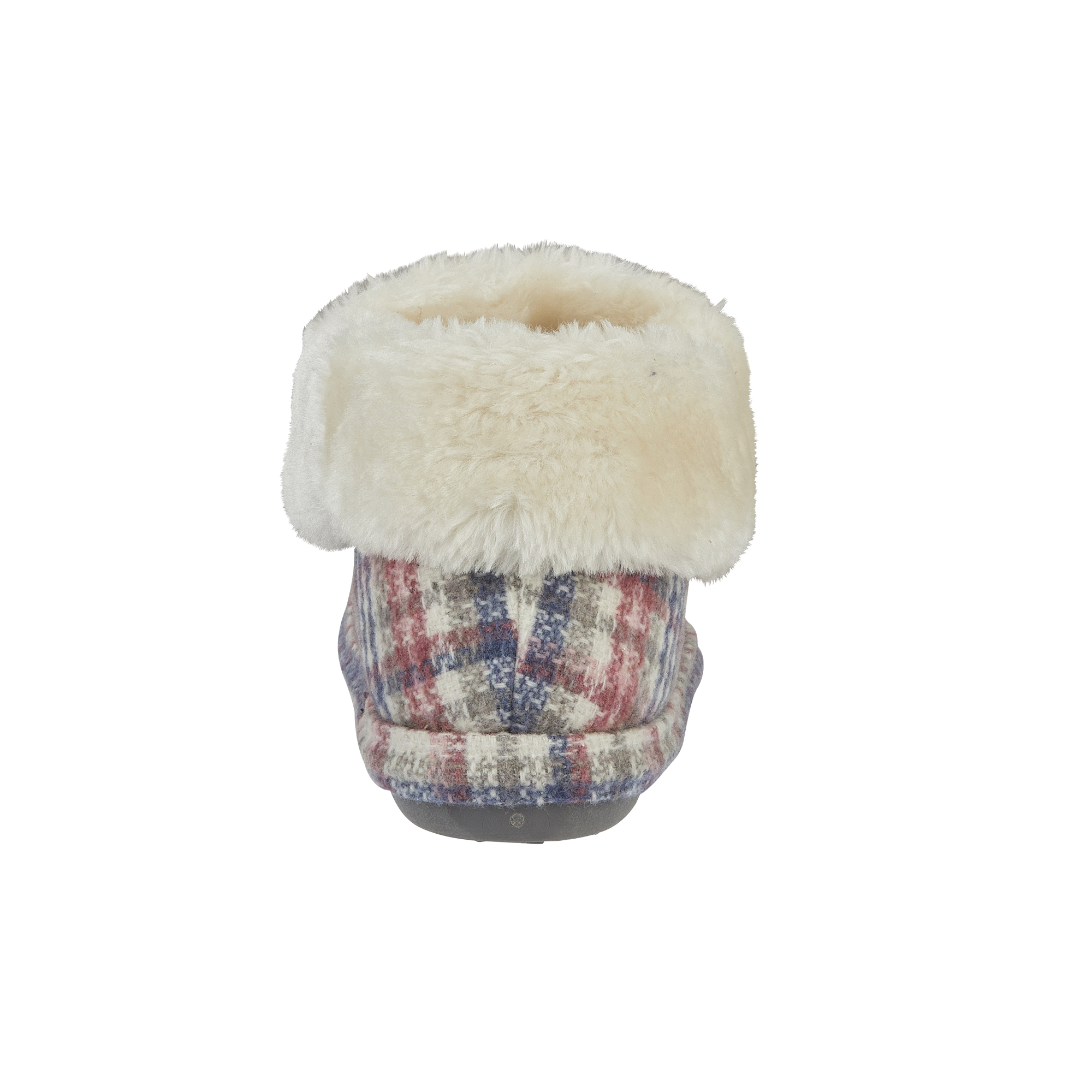 Shamrock Pink Tartan Ankle Bootee Slippers