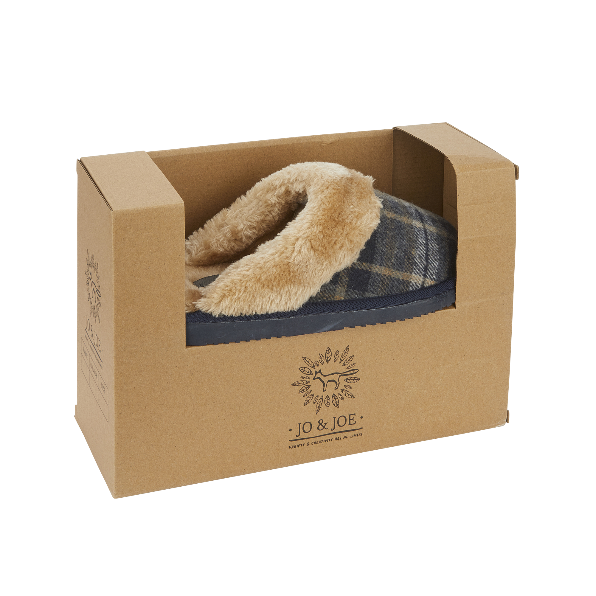 Shetland Tartan Mule Slippers