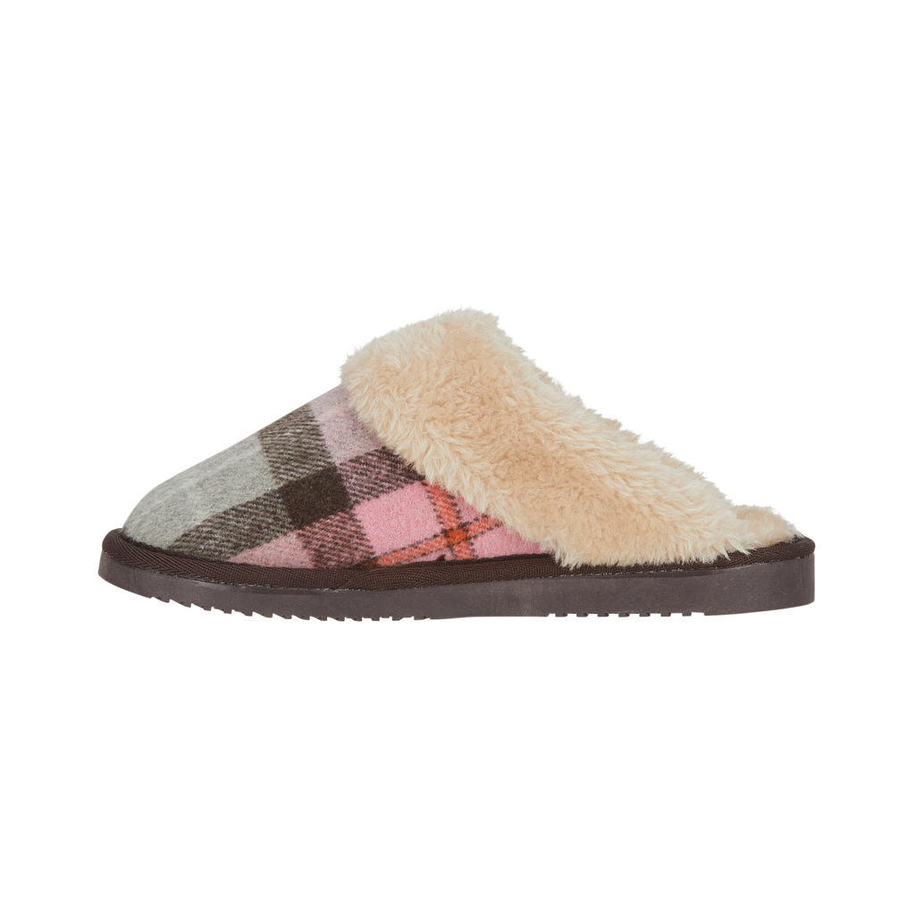 Shetland Tartan Mule Slippers