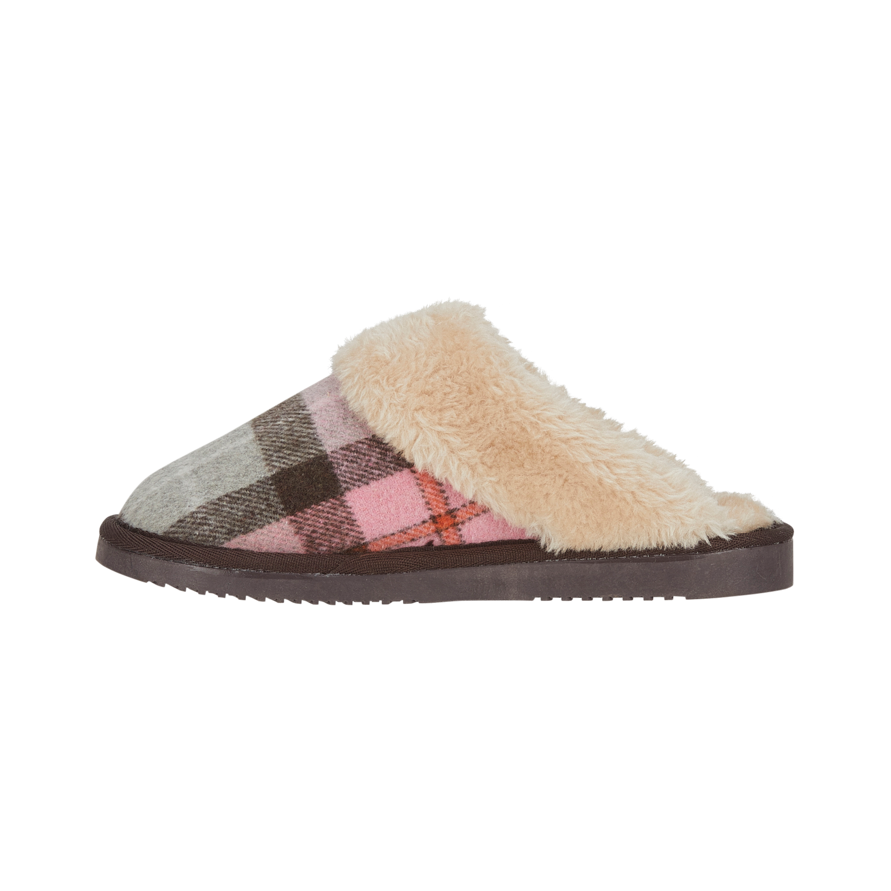 Shetland Tartan Mule Slippers