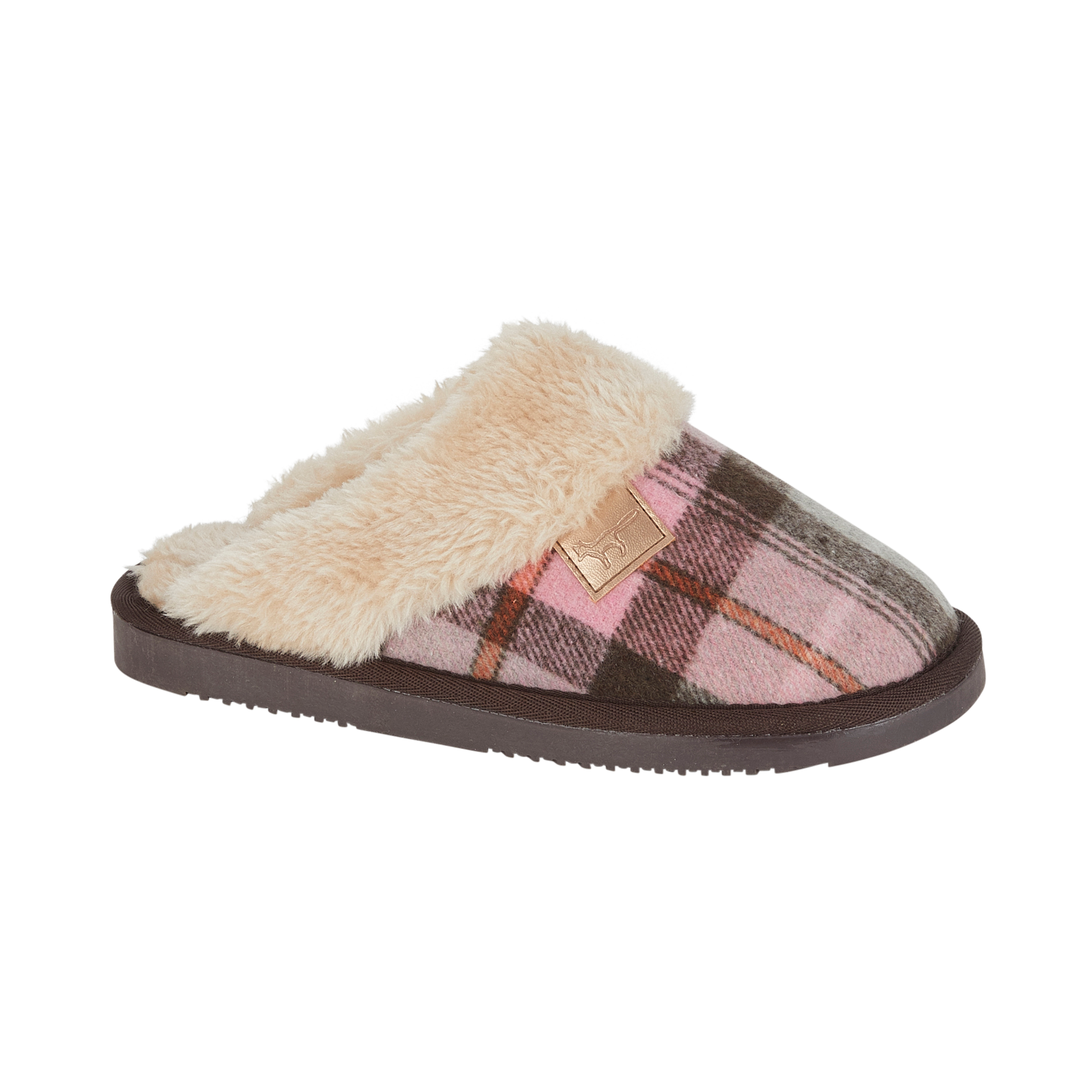 Shetland Tartan Mule Slippers