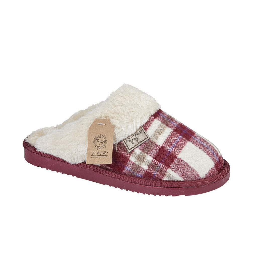 Shetland Tartan Mule Slippers