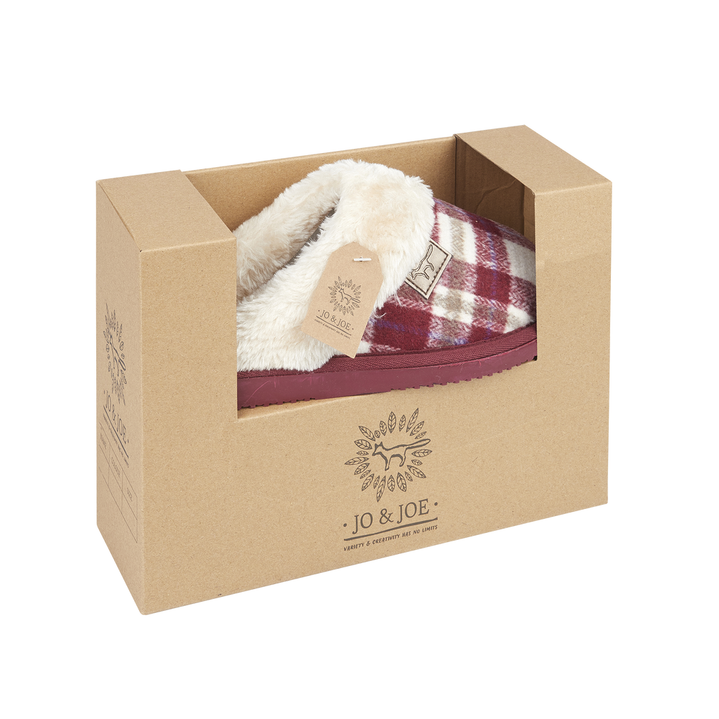 Shetland Tartan Mule Slippers