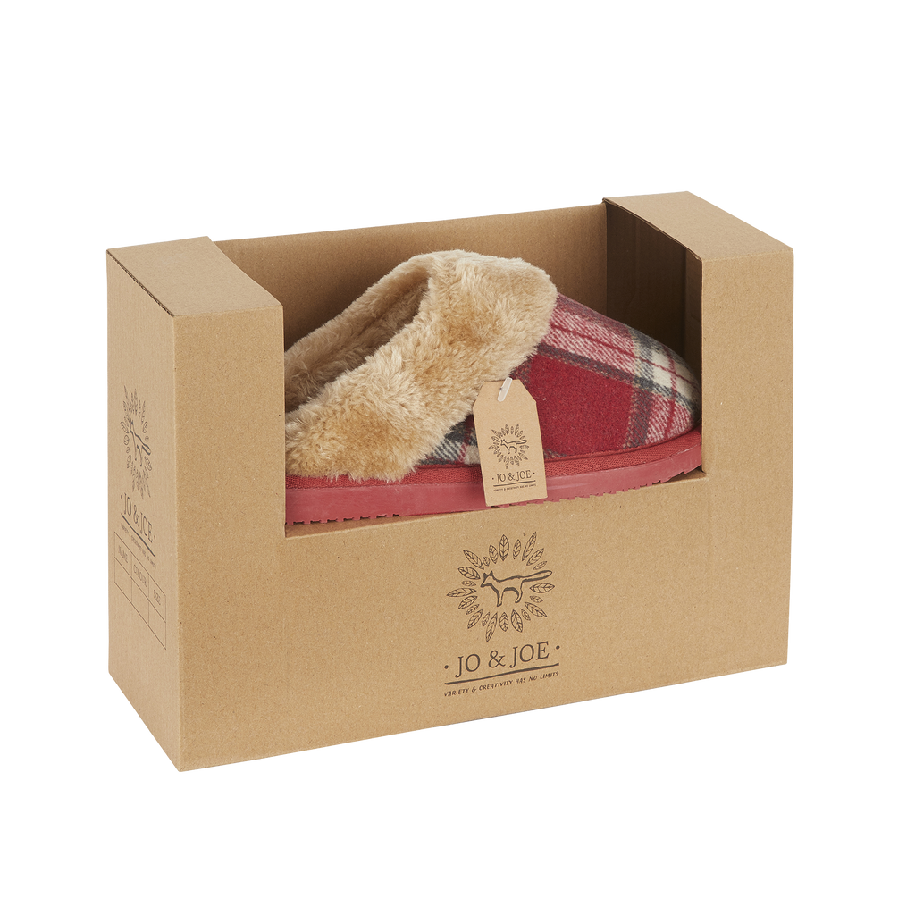 Shetland Tartan Mule Slippers