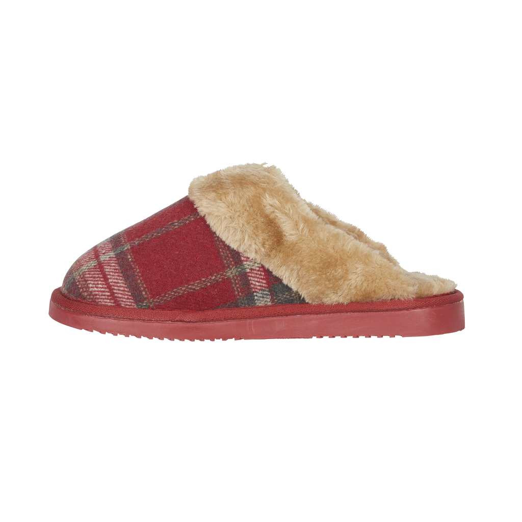Shetland Tartan Mule Slippers