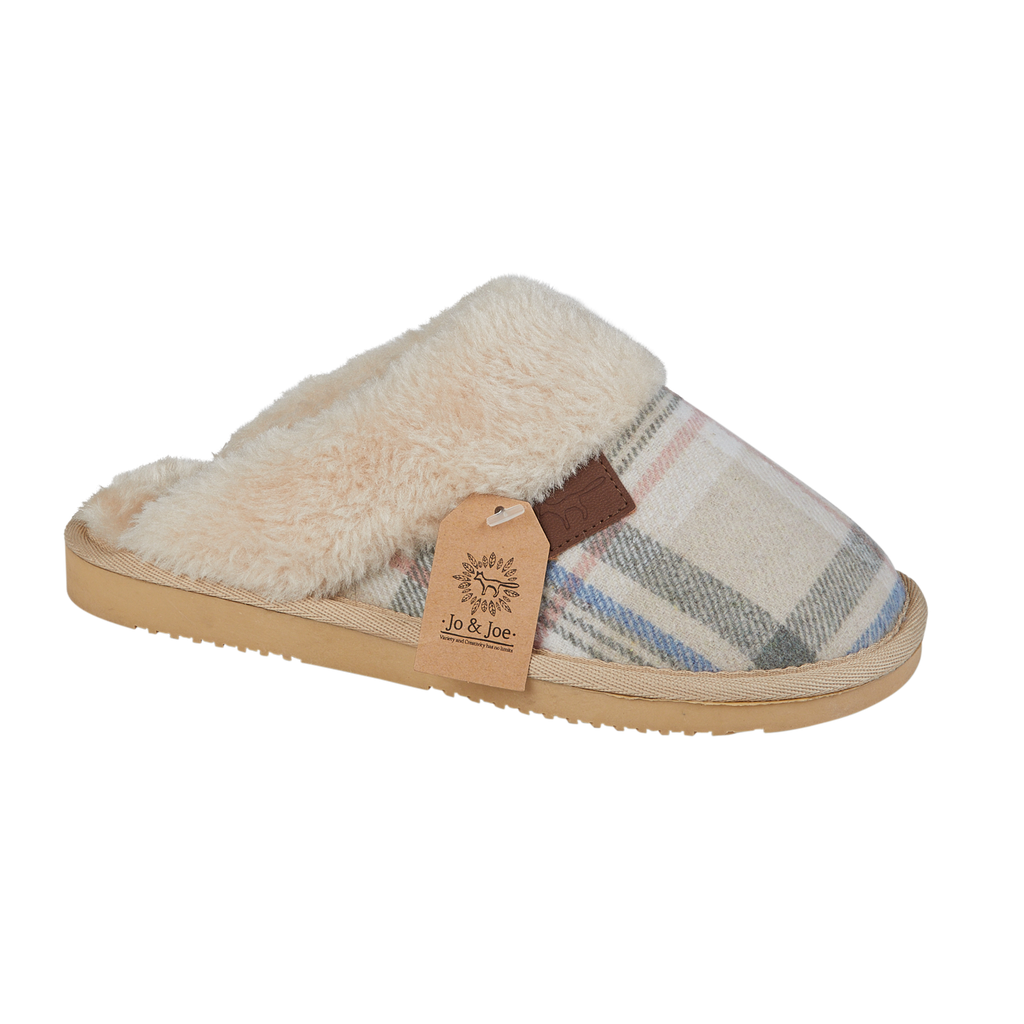 Shetland Tartan Mule Slippers