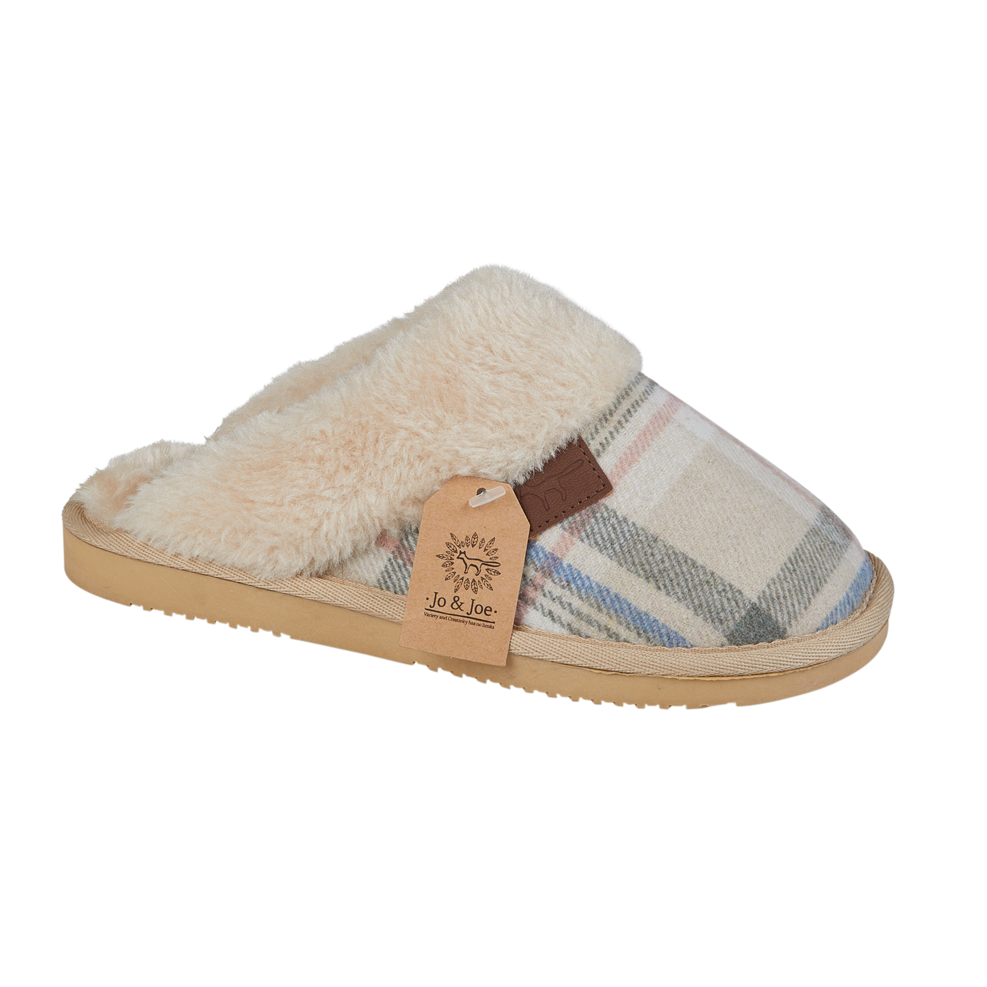 Shetland Tartan Mule Slippers